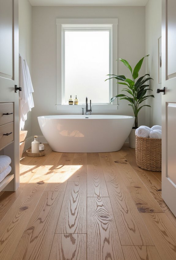heated floating wide planks