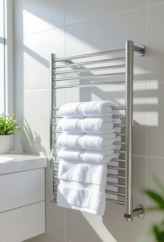 heated towel rack installation