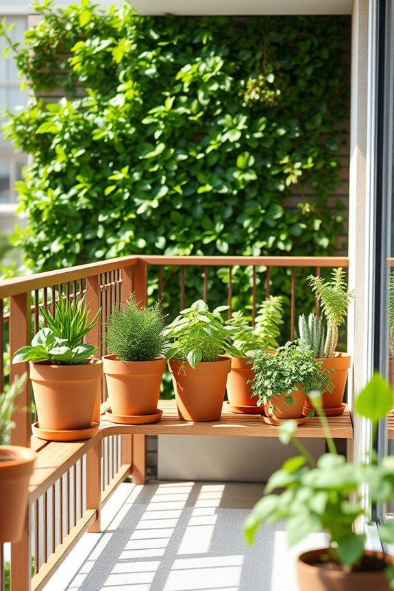 herb garden balcony oasis