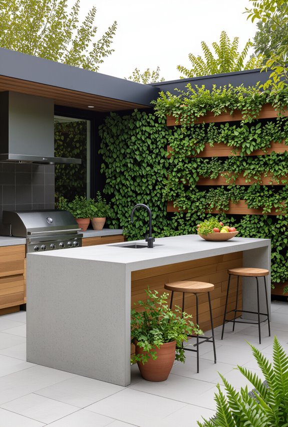 herb pockets and mosswall