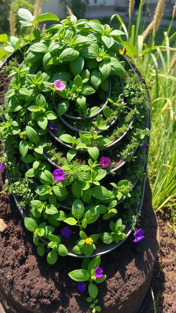 herb spiral garden design