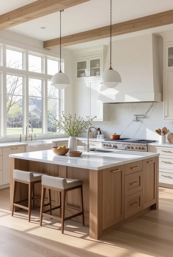 heritage modern kitchen shelving blend