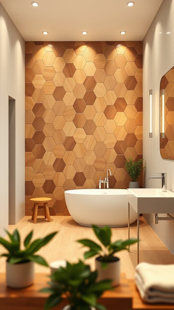hexagonal wood design ideas