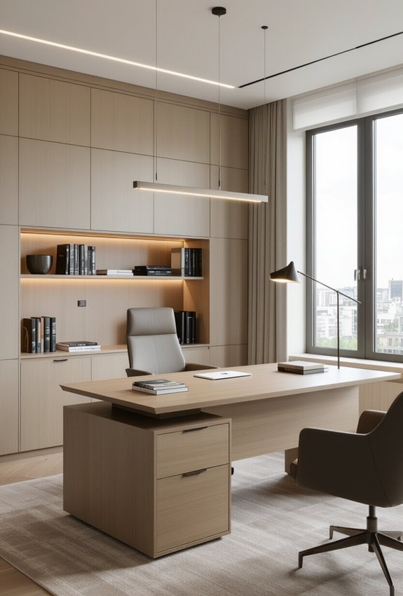 hidden cabinets for paperwork