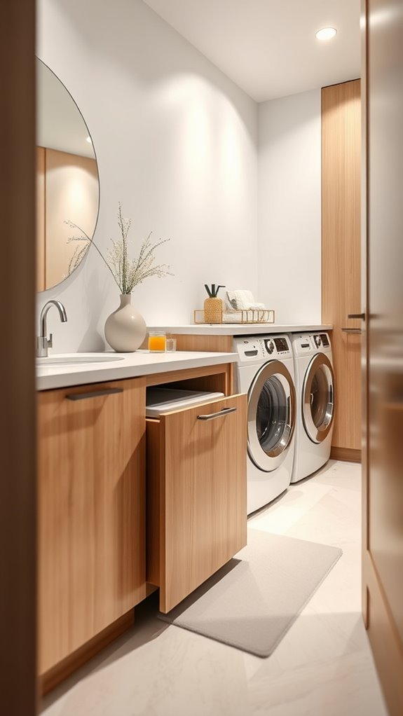 hidden laundry organization solution