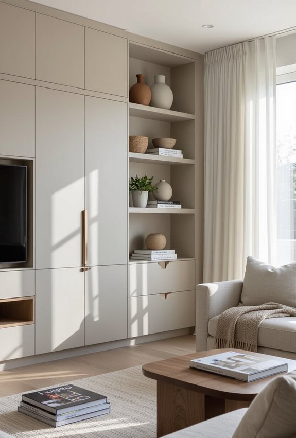 hidden recessed storage solutions