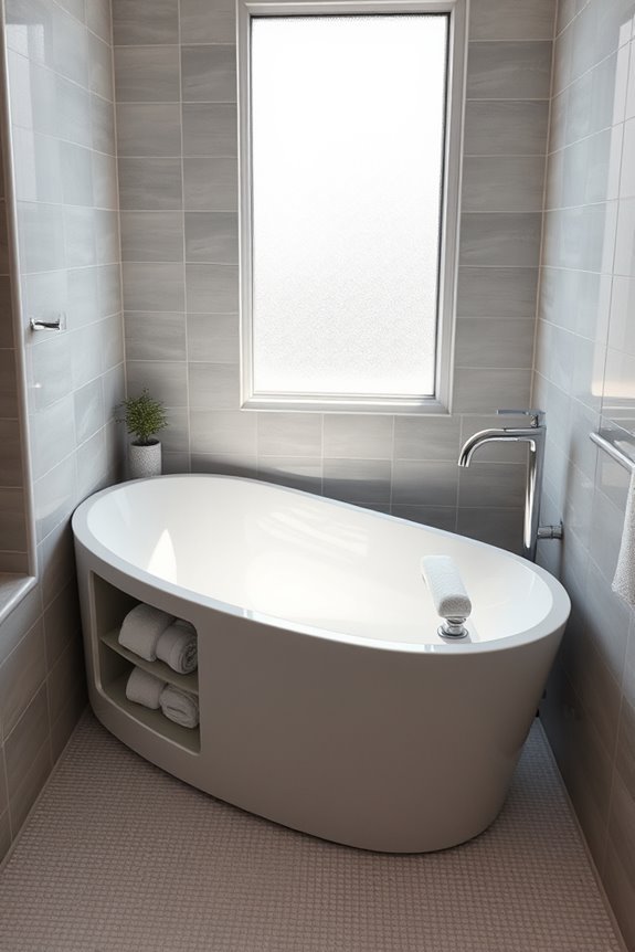 hidden storage bathtub solutions