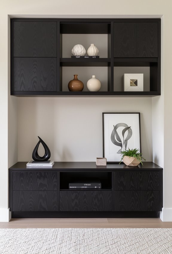 hidden storage keeps clutter away