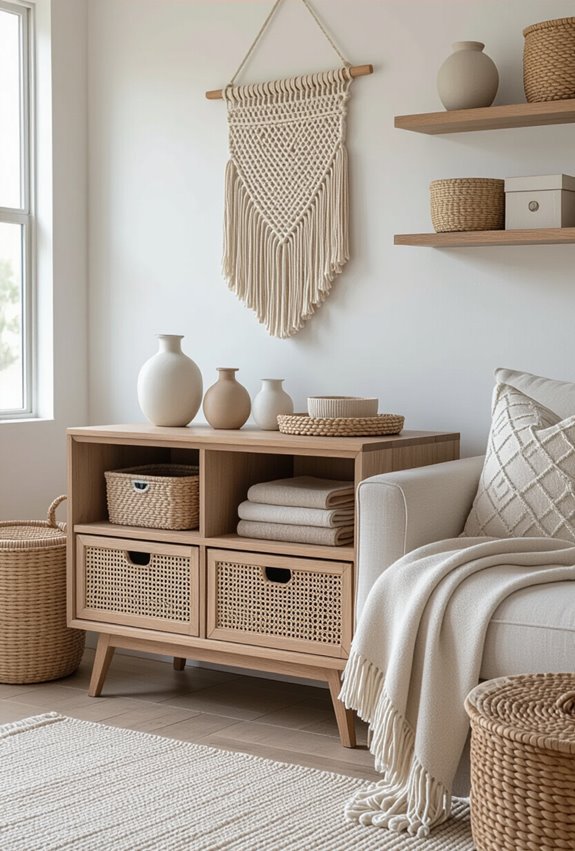 hidden woven multipurpose storage