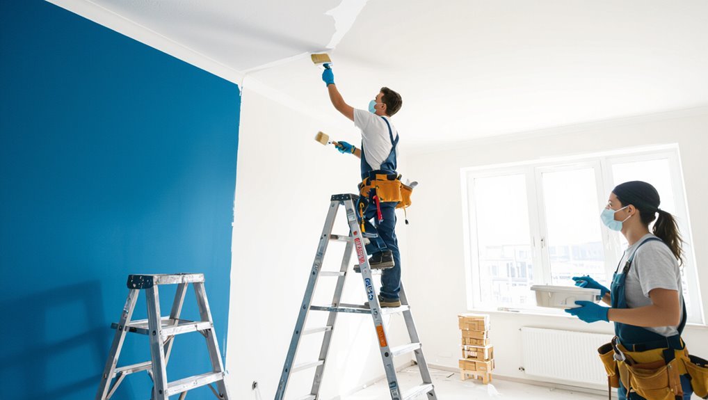 high ceiling painting tips