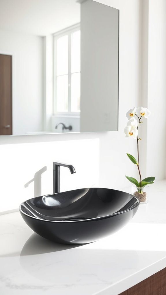 high contrast sink design ideas
