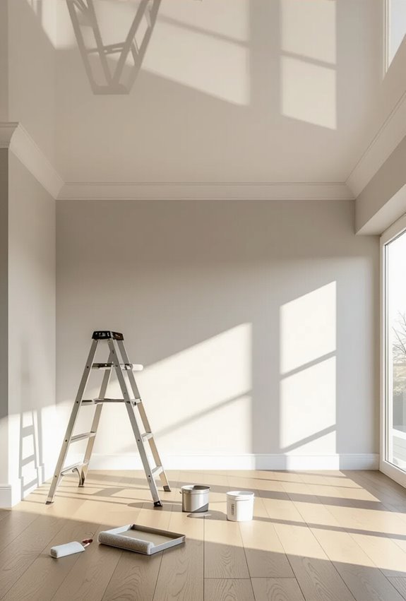 high gloss ceiling prep and finish