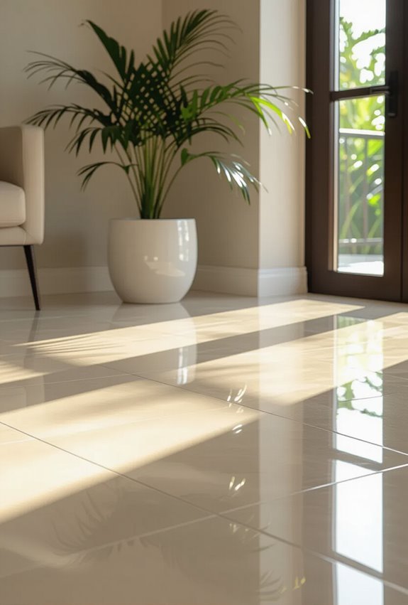 high gloss tiles brighten rooms