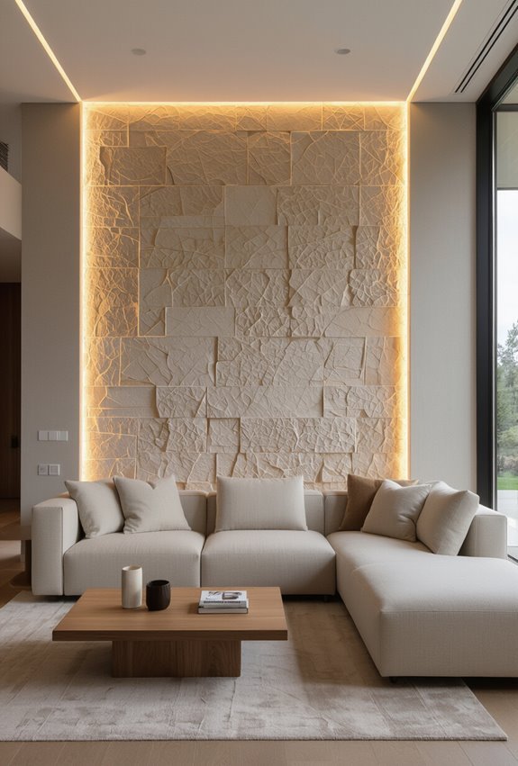 highlight architectural features with lighting