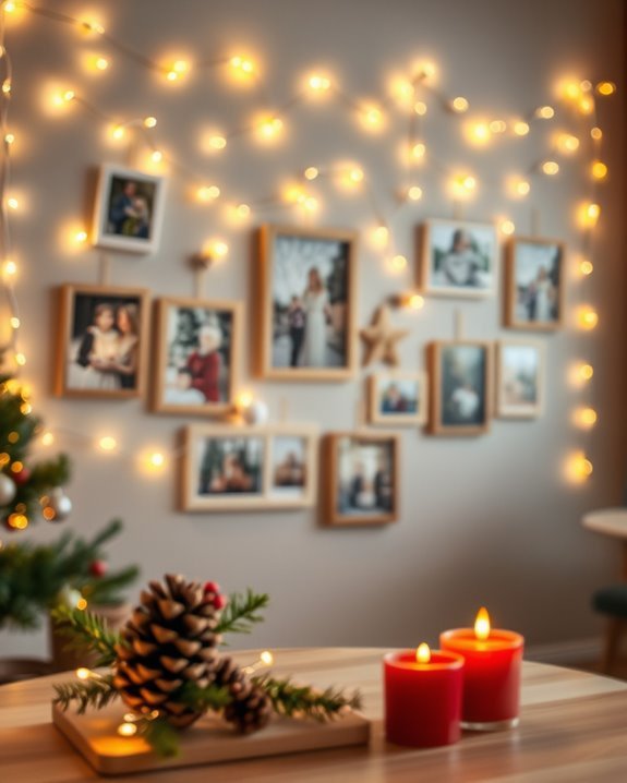 holiday photo string lights
