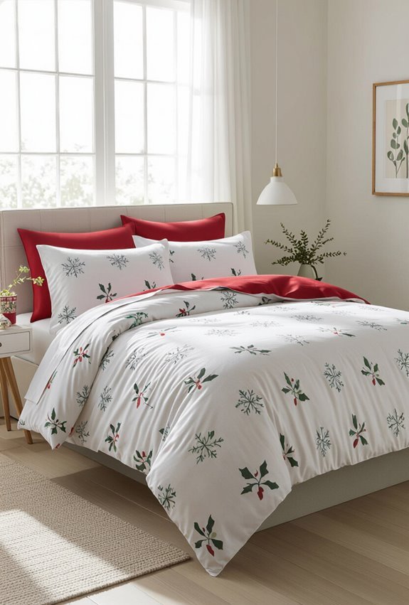 holiday themed bedding swap