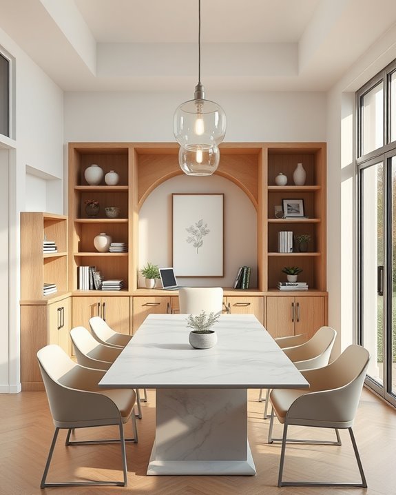home office dining integration