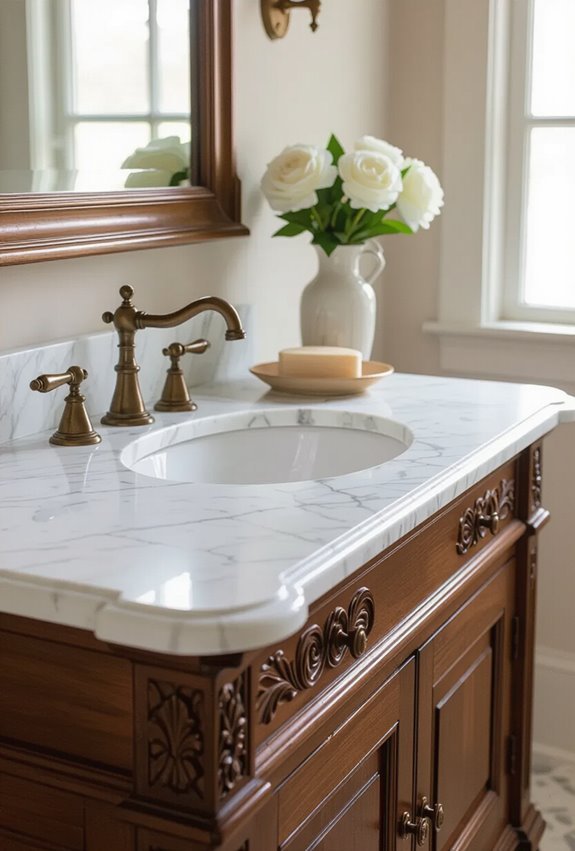 honed sealed marble countertops
