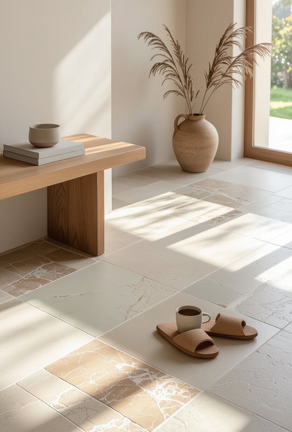honed veined natural stone
