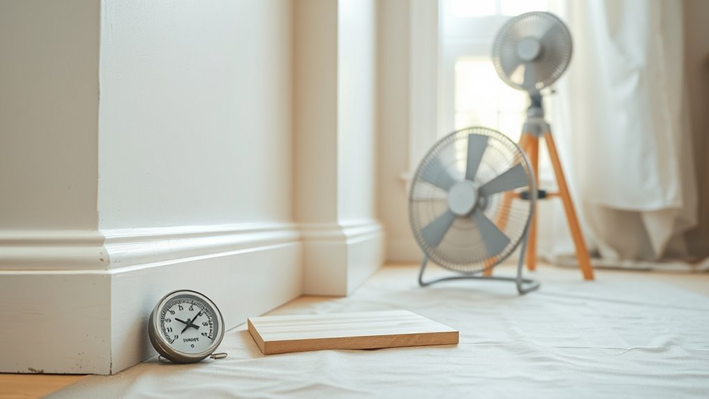 humidity slows drying process