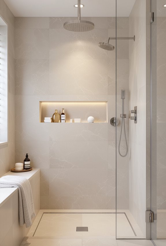 hydrophobic mineral resistant shower surfaces