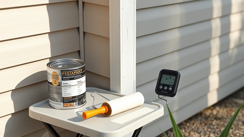 ideal outdoor latex painting conditions