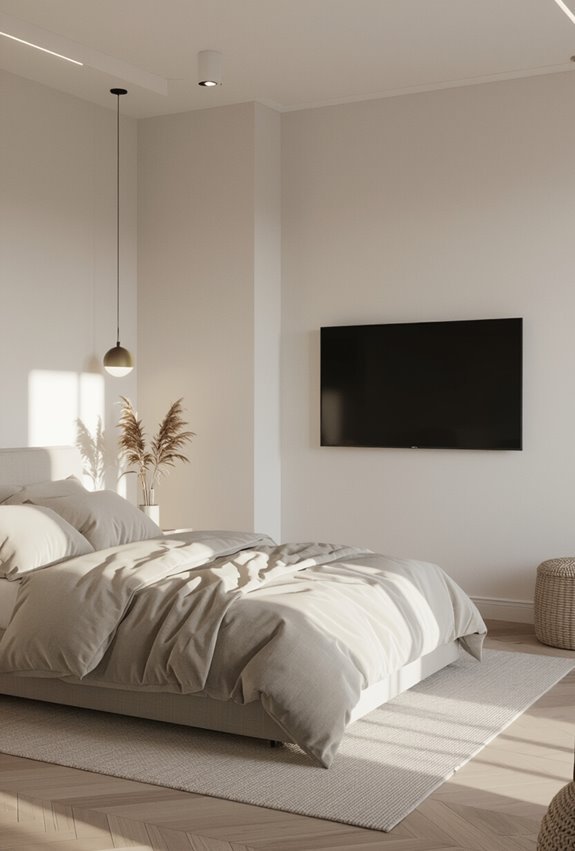 ideal tv size for small bedroom