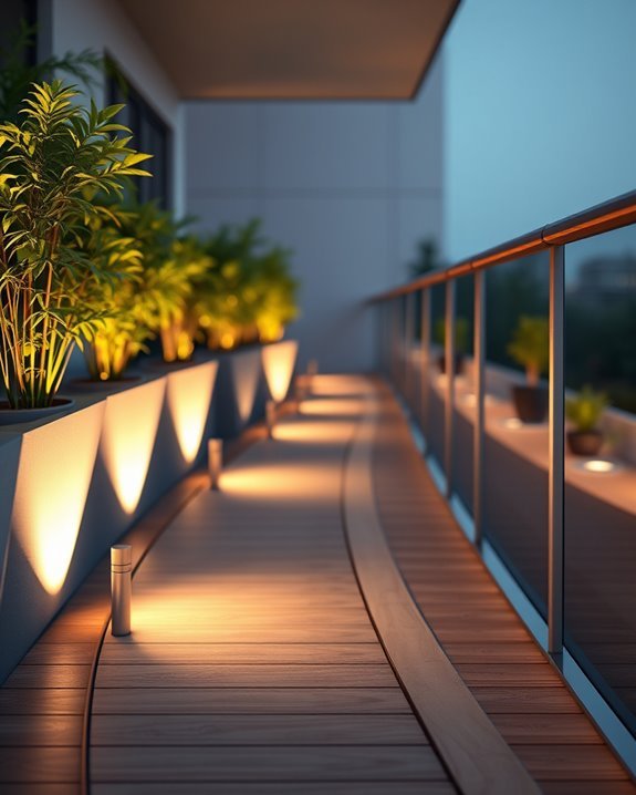 illuminate balcony pathways safely