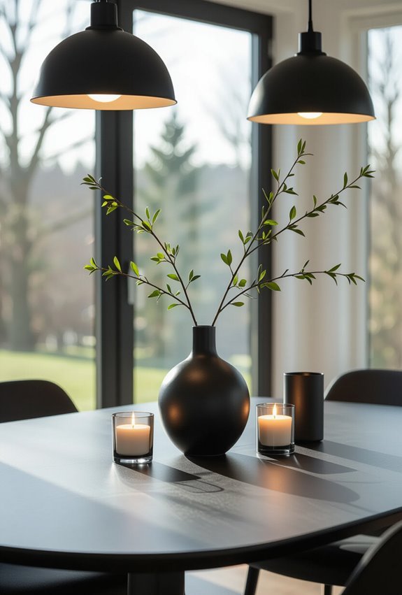 illuminate black table details