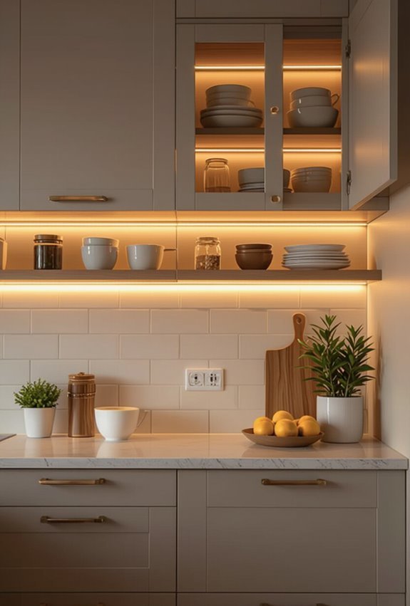 illuminate cabinets for functionality