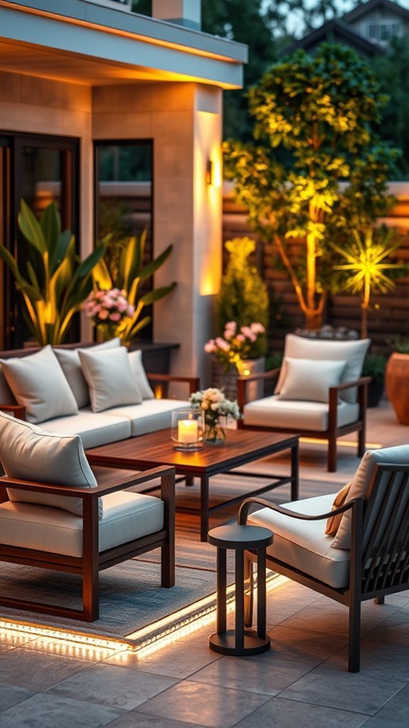 illuminate outdoor furniture elegantly