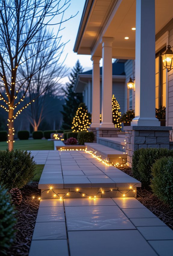 illuminate walkway architectural accents