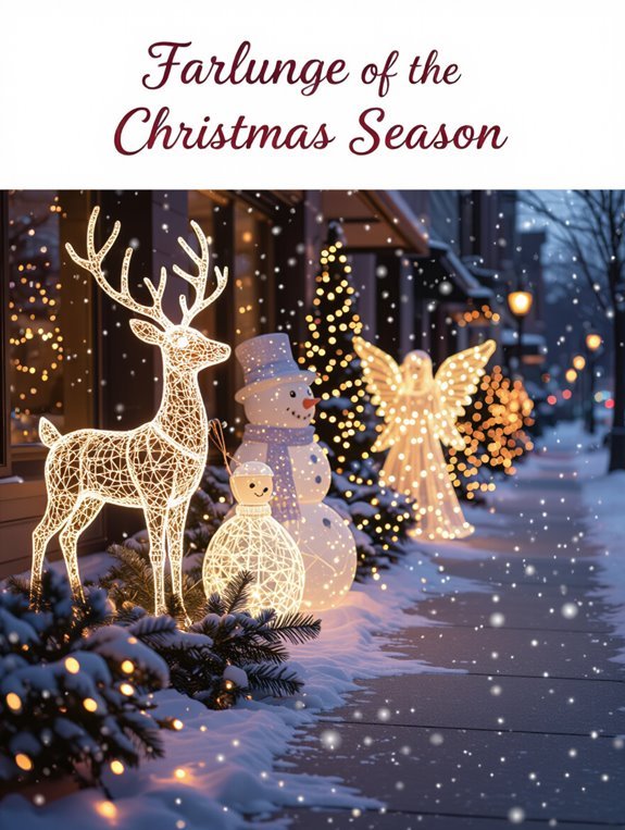 illuminated holiday yard decorations