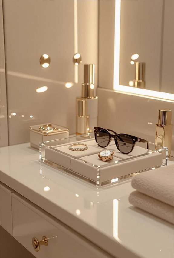 illuminated jewelry display accents
