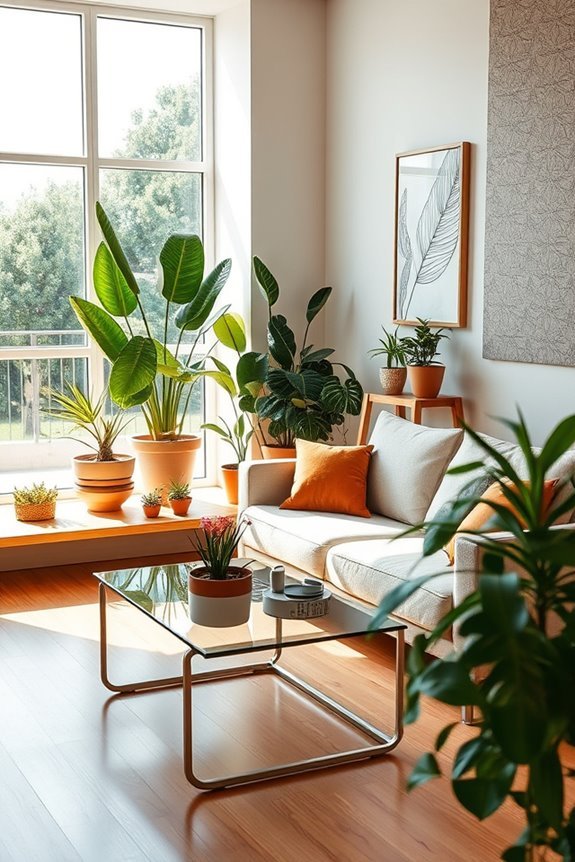 incorporate indoor plants creatively