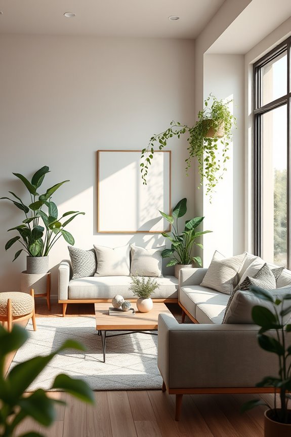 incorporate vibrant indoor plants
