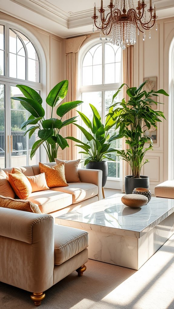 indoor greenery and plants