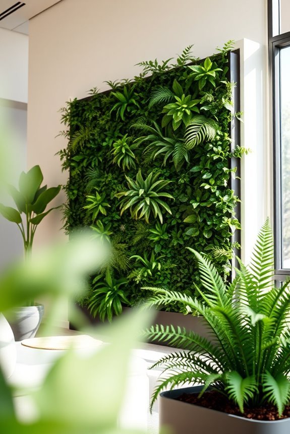 indoor vertical garden setup