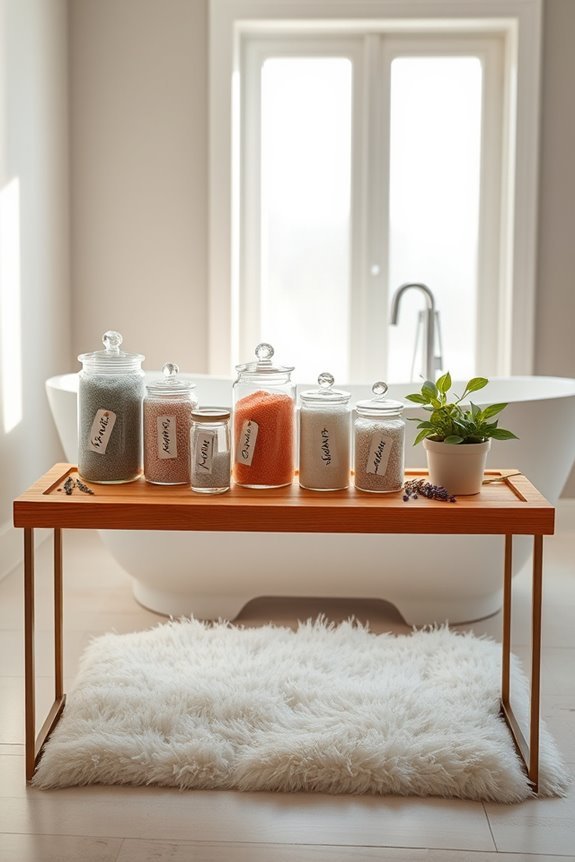 indulgent bath salts station