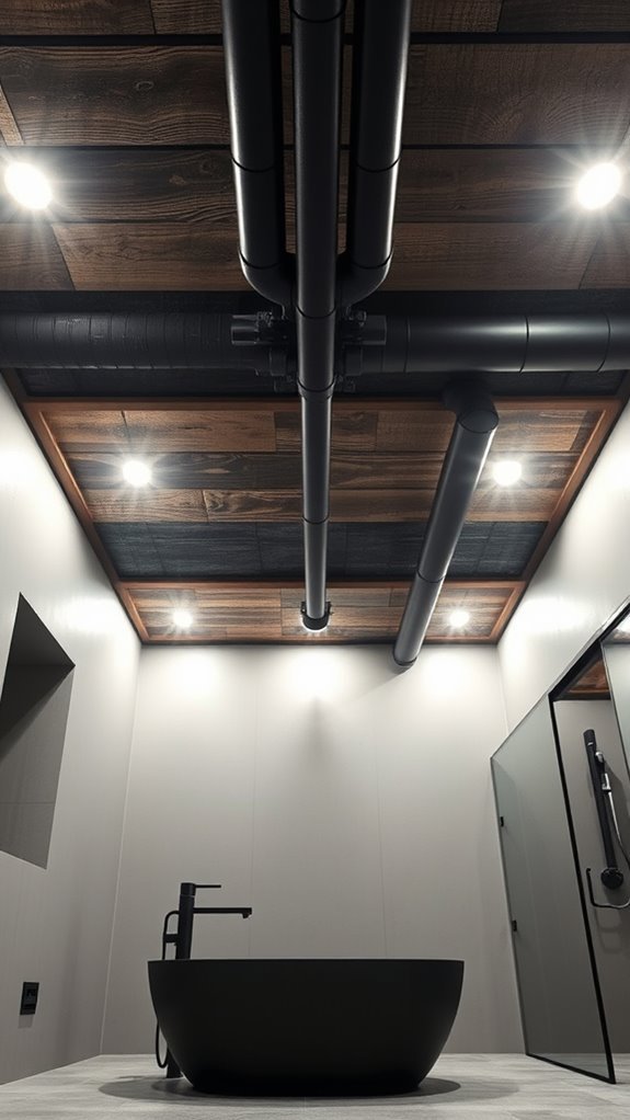 industrial bathroom ceiling design