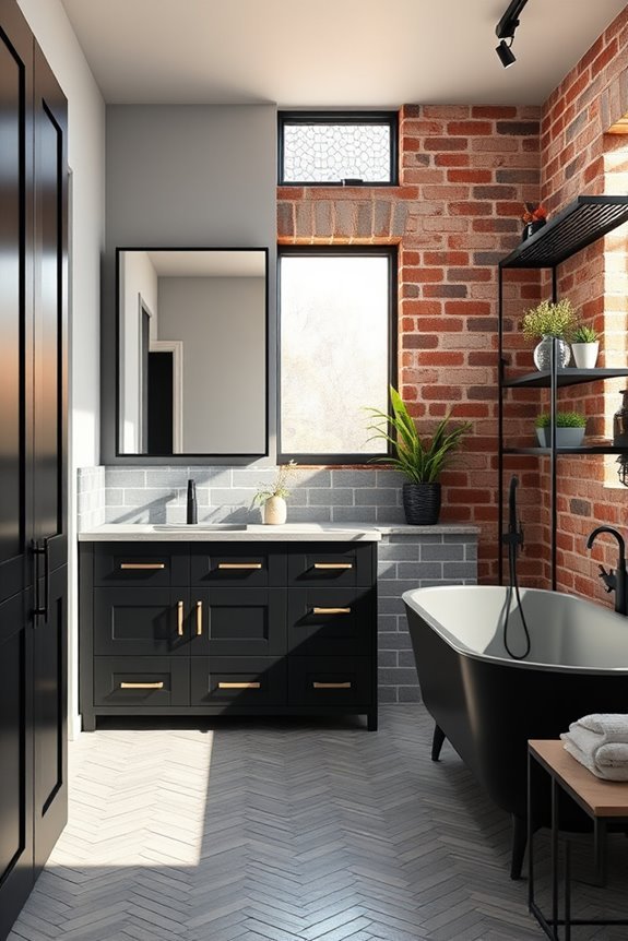 industrial bathroom design elements