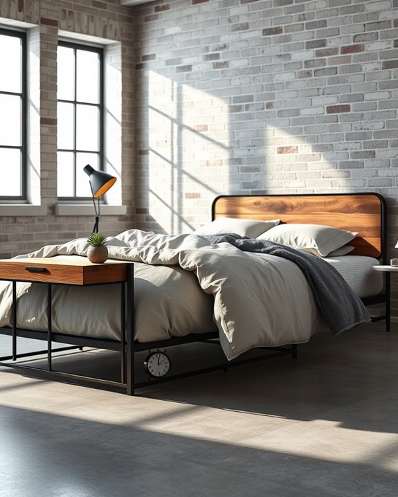 industrial bedside table design