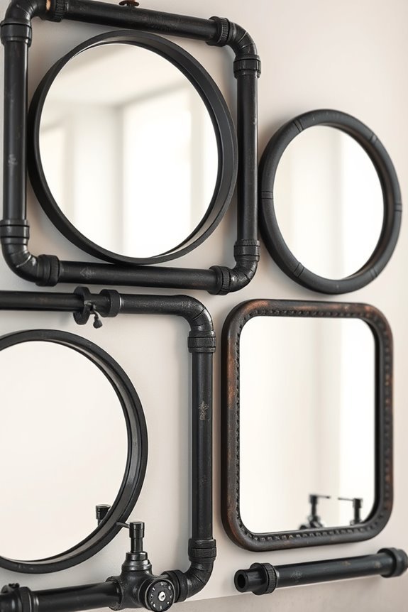industrial chic bathroom decor