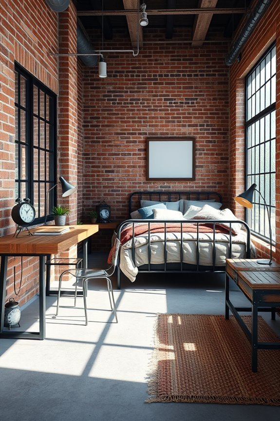 industrial chic dual purpose workspace