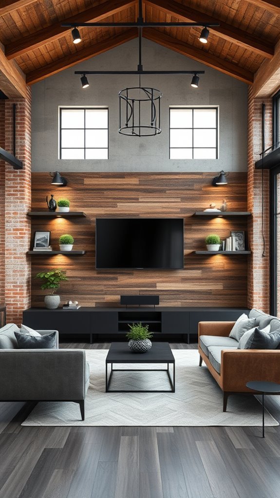 industrial chic tv design