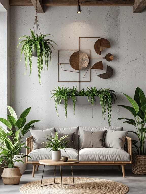 industrial concrete decor palette