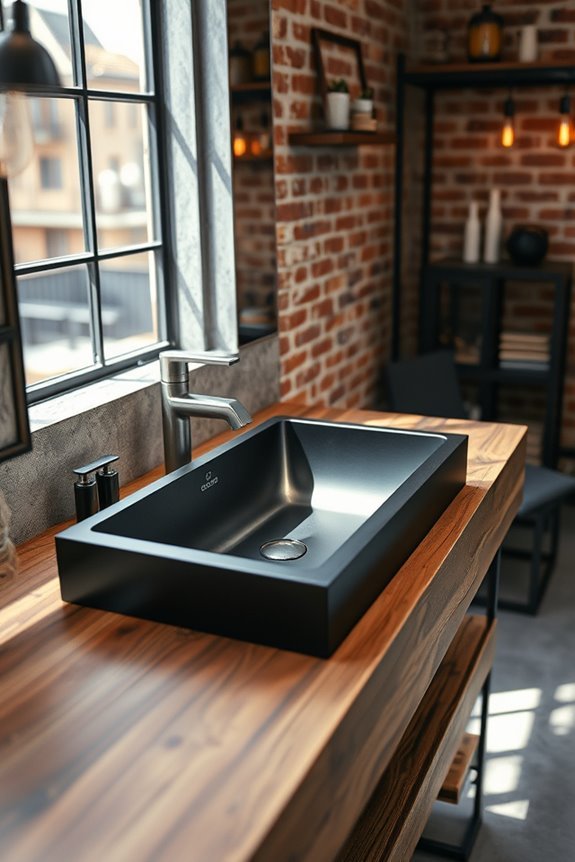 industrial sinks blend style