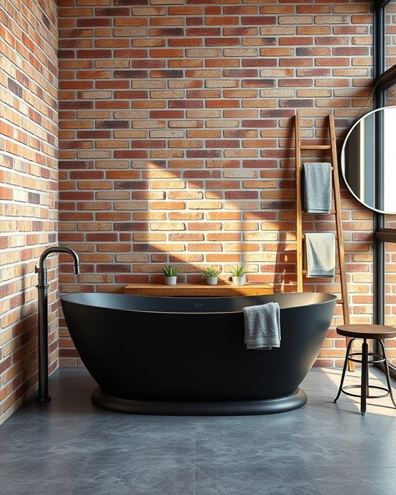 industrial vintage bathroom retreat