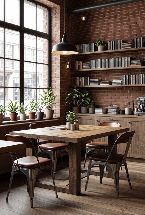 industrial warmth with wool textures