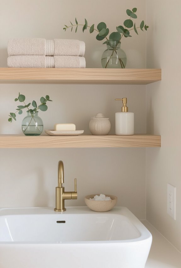 inexpensive moisture resistant open shelving